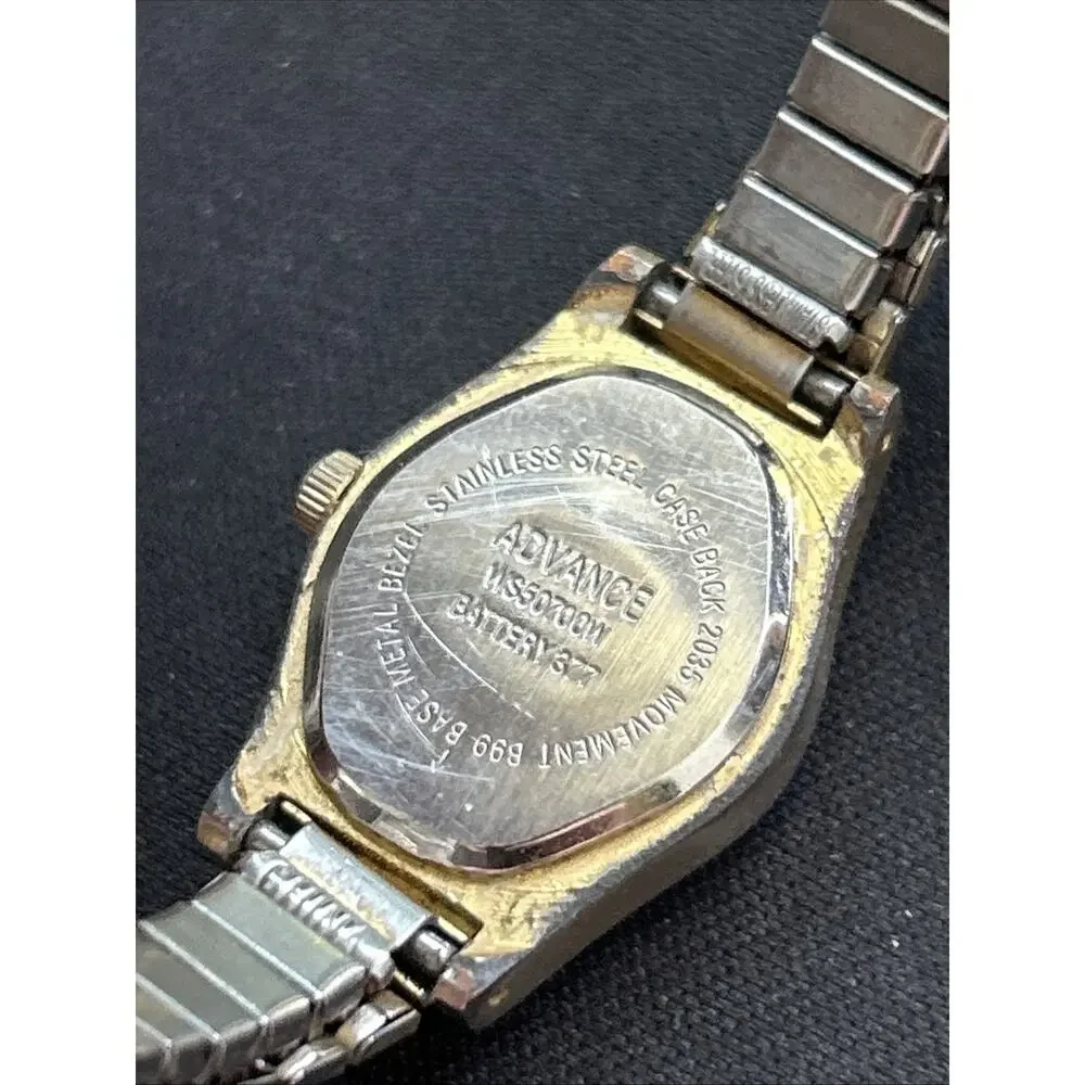 Advance Women’s Two Tone Stretch Band Quartz Watch